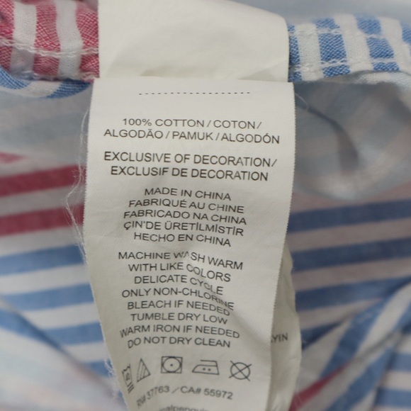 PENGUIN Short Sleeve Men's Shirt Heritage Slim Fit Size XL Horizontal Stripe - Picture 9 of 12